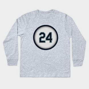 Junior 24 (alt version) Kids Long Sleeve T-Shirt